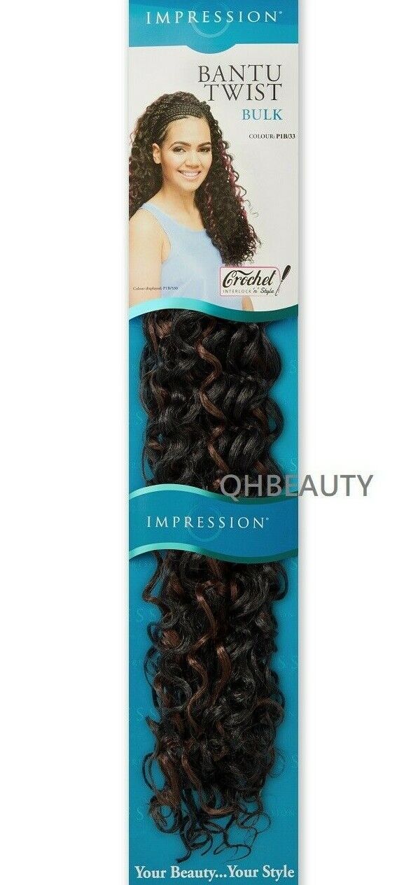 IMPRESSION SYNTHETIC CROCHET BRAIDS HAIR EXTENSIONS - BANTU TWIST BULK