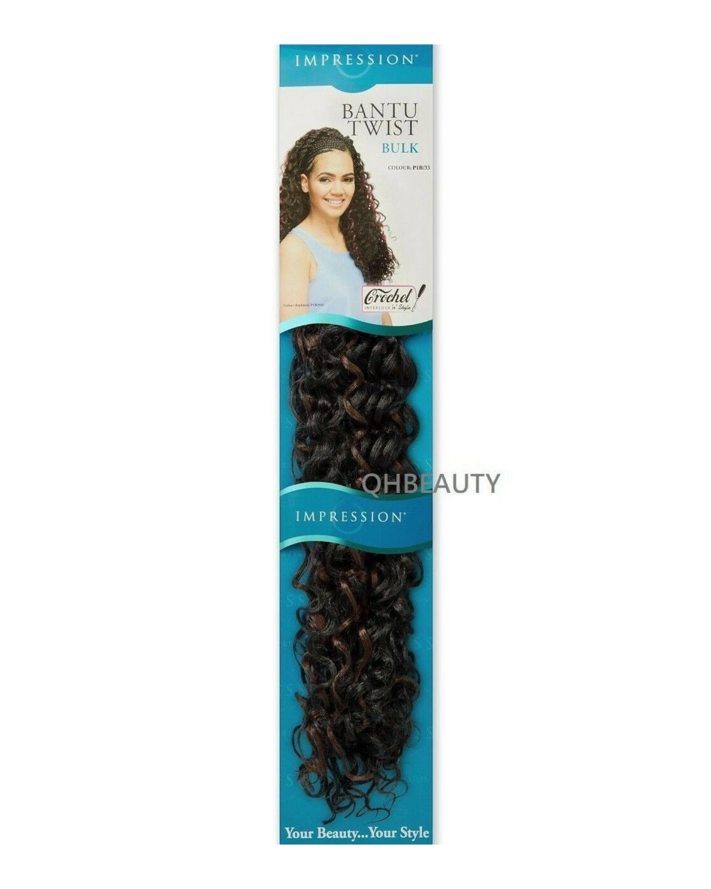 IMPRESSION SYNTHETIC CROCHET BRAIDS HAIR EXTENSIONS - BANTU TWIST BULK