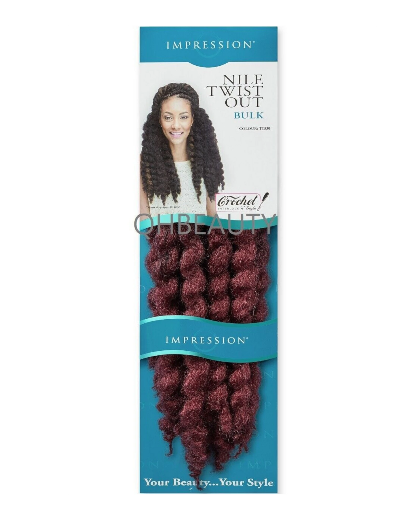 IMPRESSION SYNTHETIC AFRO CUBAN BULK HAIR EXTENSION BRAIDS - NILE TWIST OUT
