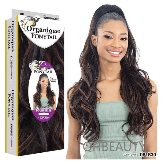 SNG Organique Synthetic Curly Wavy Drawstring Hair Ponytail - BOUNCEE 28 INCHES