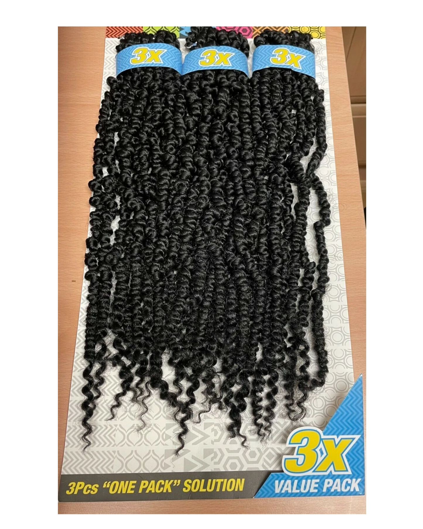 Cherish Synthetic Crochet Braid Hair Extension Handmade  3 x Passion Twist 18"