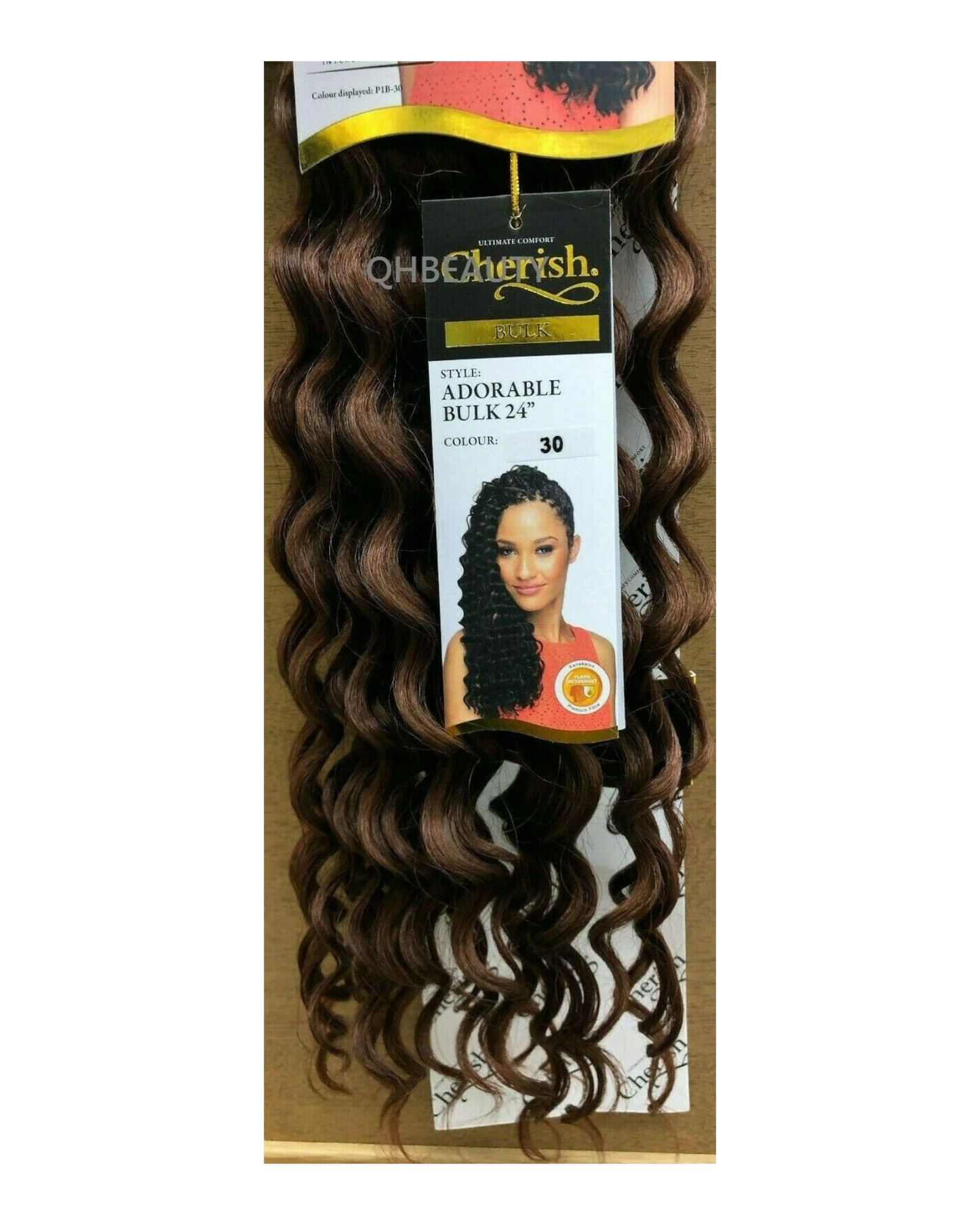 CHERISH SYNTHETIC LONG CURLY HAIR EXTENSION CROCHET BRAIDS - ADORABLE 24 inch7.99