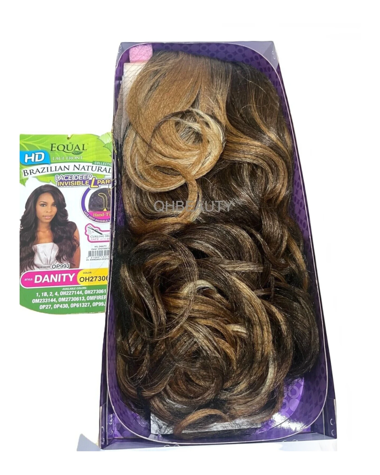 FreeTress Equal Synthetic Brazilian Natural L Part Lace Front Hair Wig - Danity