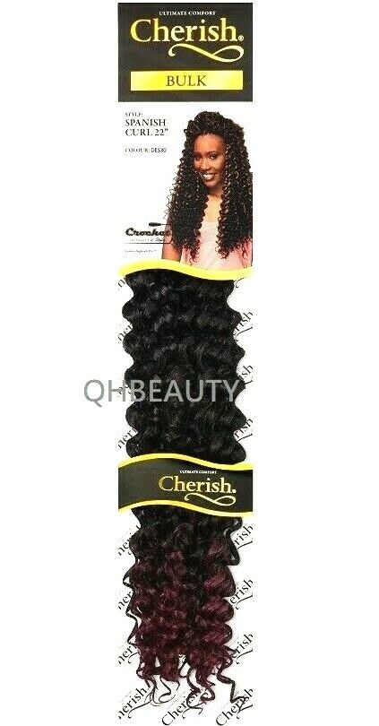 Cherish Bulk Synthetic Long Curly Hair Extension Braid - Spanish Curl 22 Inch