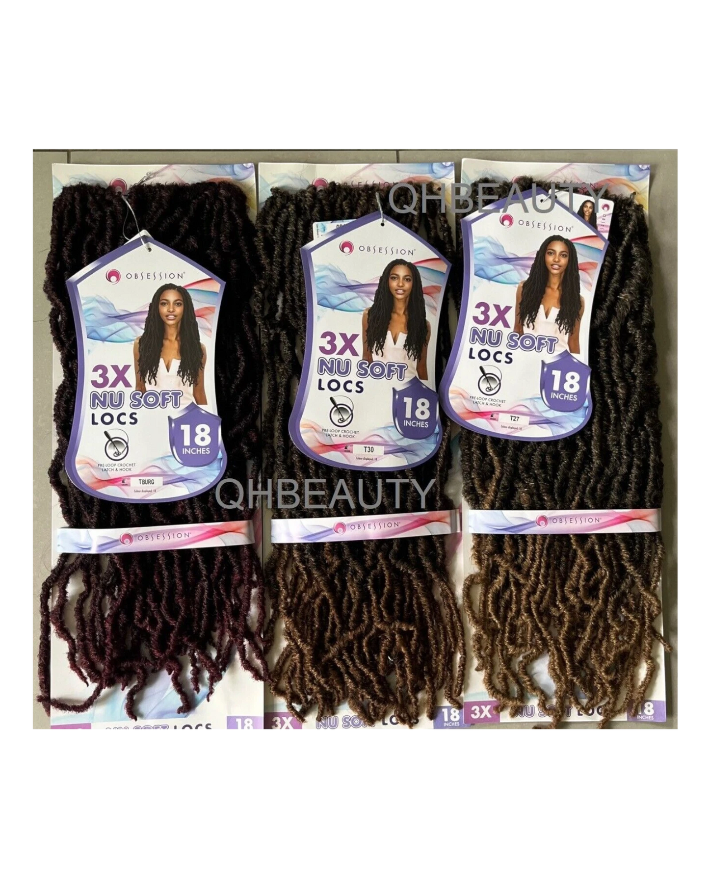 Obsession Synthetic Crochet Pre Looped Braid Hair Extension - NU LOCS 18 INCH