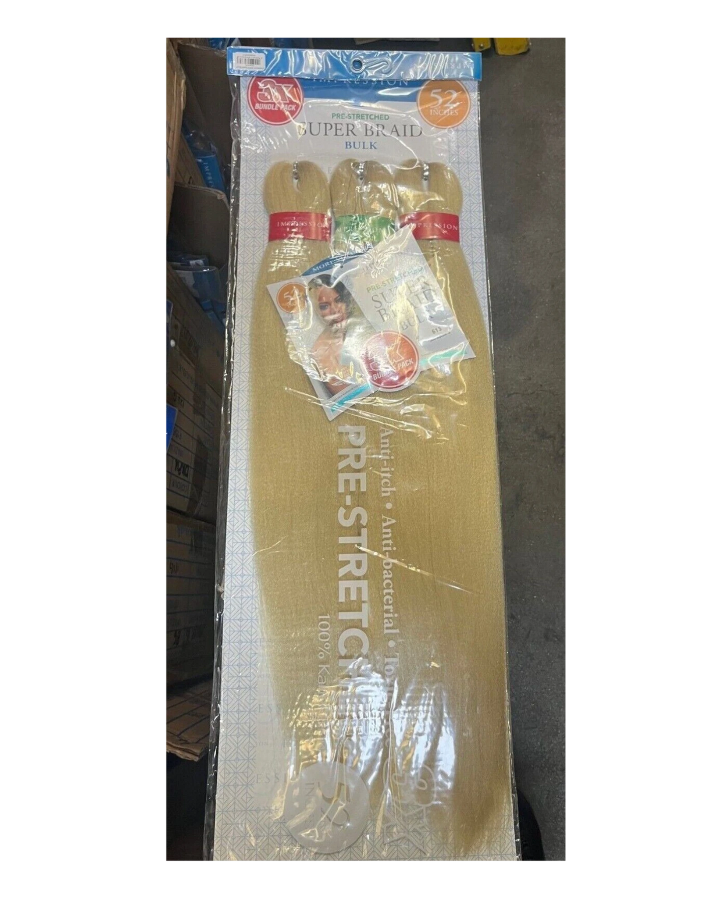 Impression Synthetic 3 X Bundle Pack Crochet Hair Extensions - Super Braid 52 "