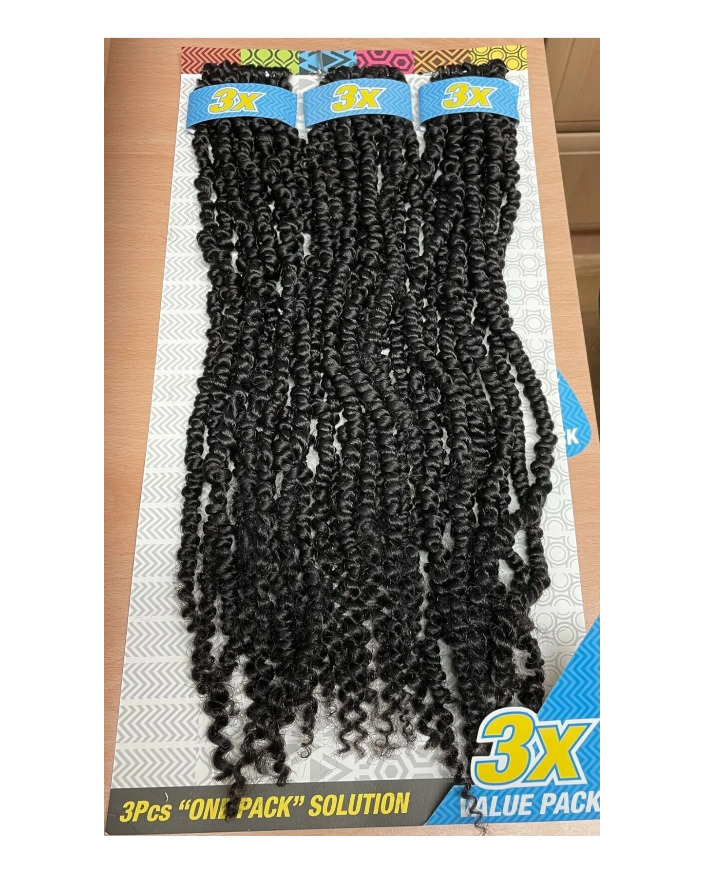 Cherish Synthetic Crochet Braid Hair Extension Handmade  3 x Passion Twist 18"