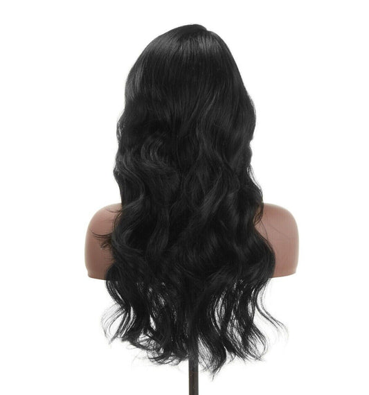 Impression Synthetic Invisible L Part Lace Curly Long Hair Wig - Daisy