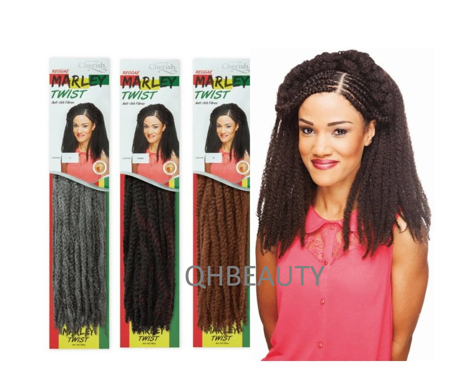 Cherish Synthetic Afro Kinky Cuban Anti itch Hair Extension  Marley Twist Braid