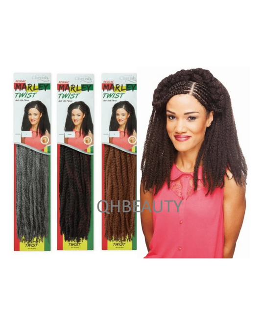 Cherish Synthetic Afro Kinky Cuban Anti itch Hair Extension  Marley Twist Braid