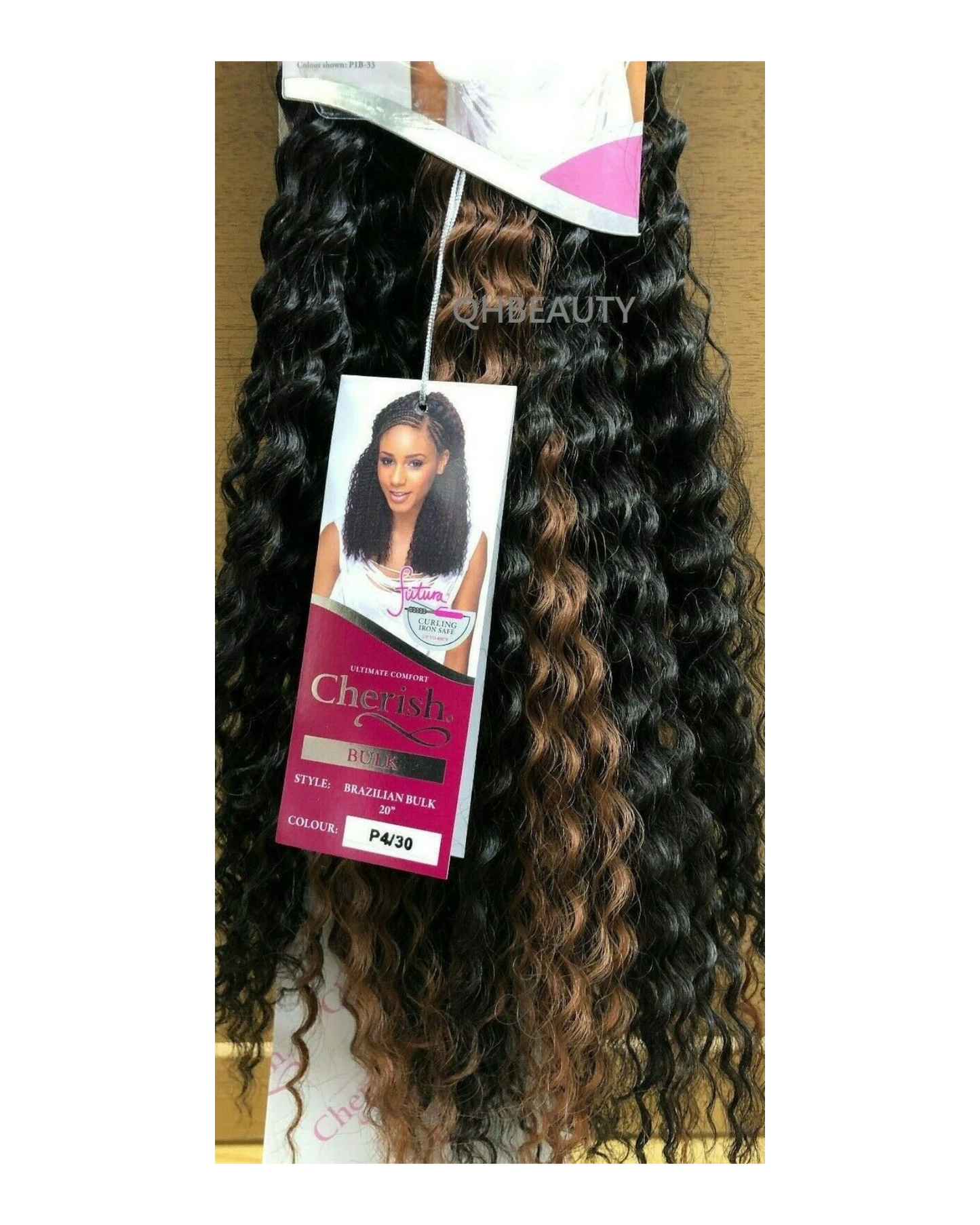 Cherish Synthetic Crochet Braid Curly Hair Extension Style - Brazilian Bulk 20"