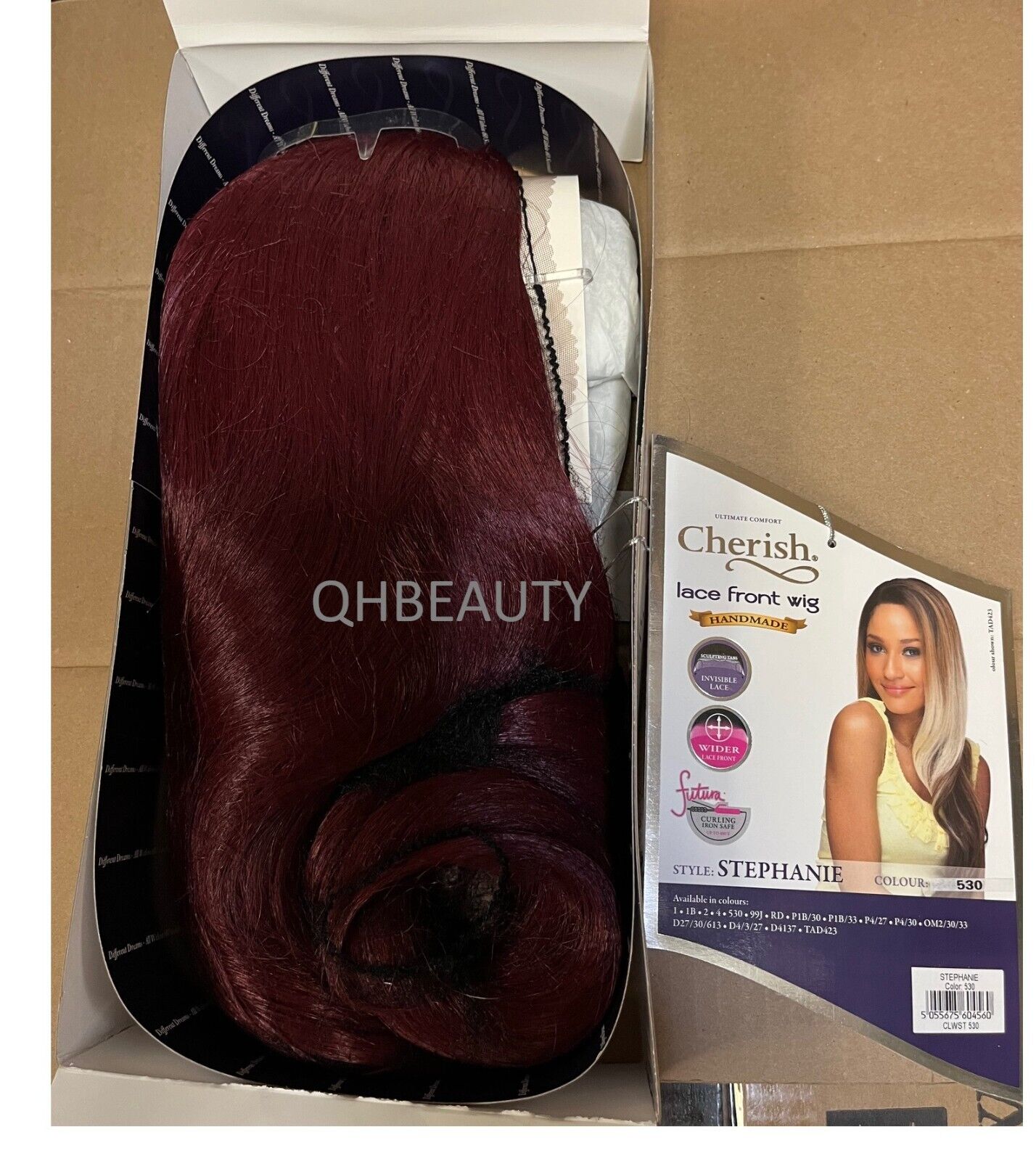 Cherish synthetic Curly Lace Front Long Straight Hair Wig - Stephanie