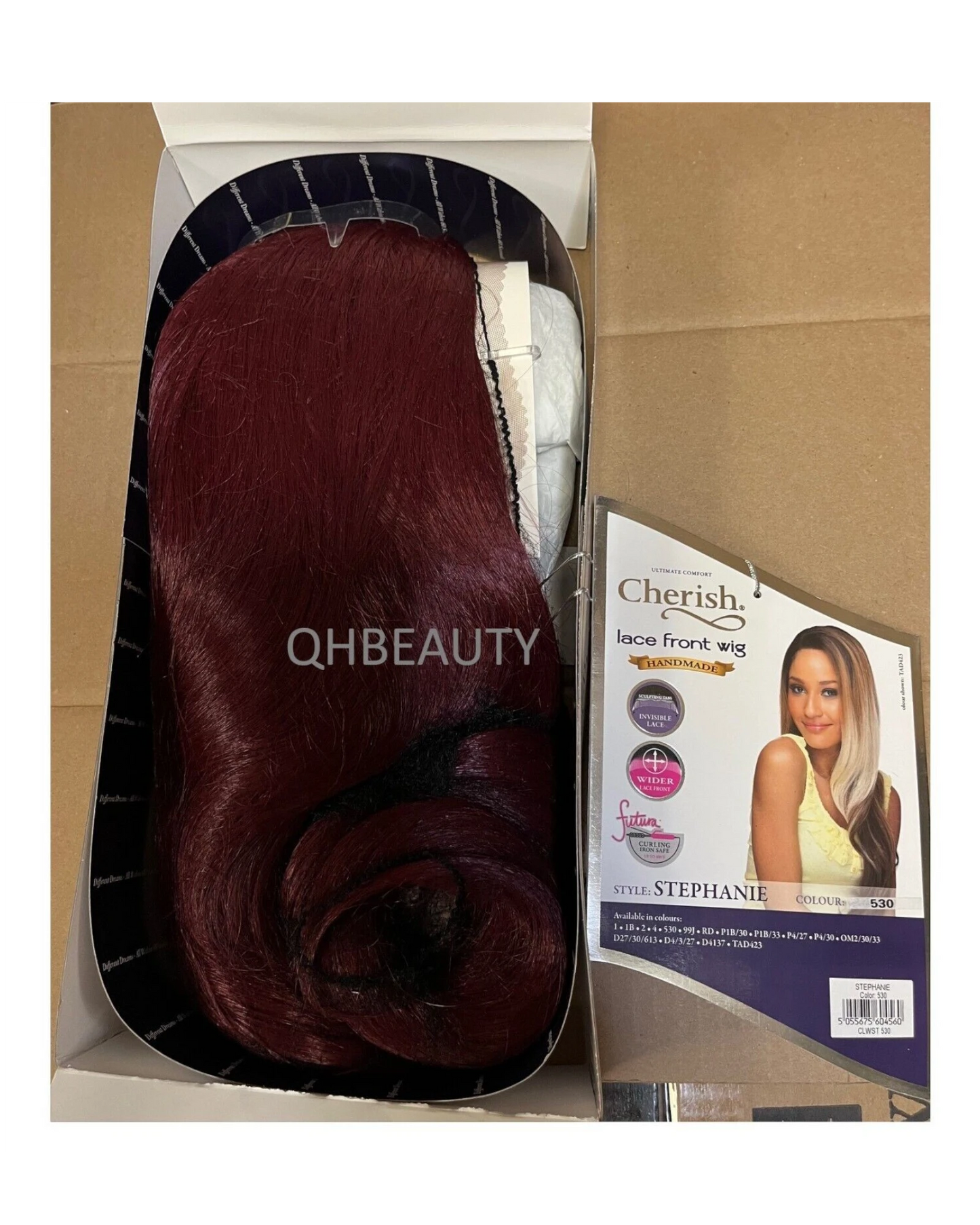 Cherish synthetic Curly Lace Front Long Straight Hair Wig - Stephanie