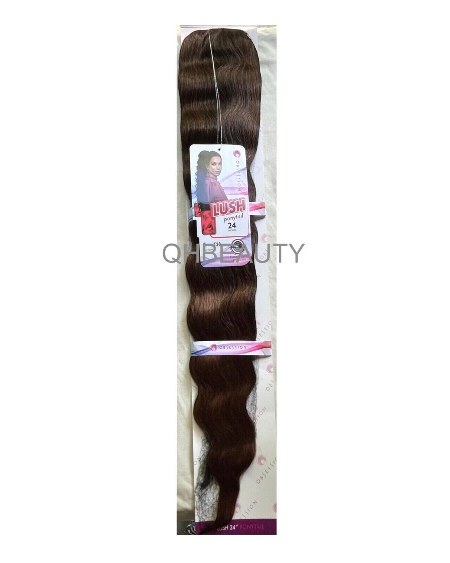 OBSESSION SYNTHETIC DRAWSTRING BODY WAVE CURLY  HAIR PONYTAIL - LUSH 24 INCHES