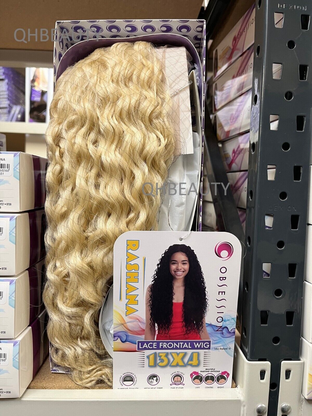 Obsession Synthetic Swiss HD 13x4 Lace Frontal Free Part Curly Hair Wig  RASHANA
