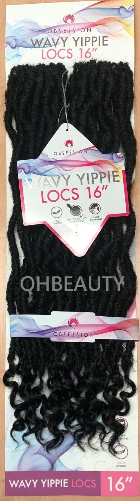 Obsession Synthetic Crochet Braid Hair Extension - Wavy Yippie Locs 16 INCH