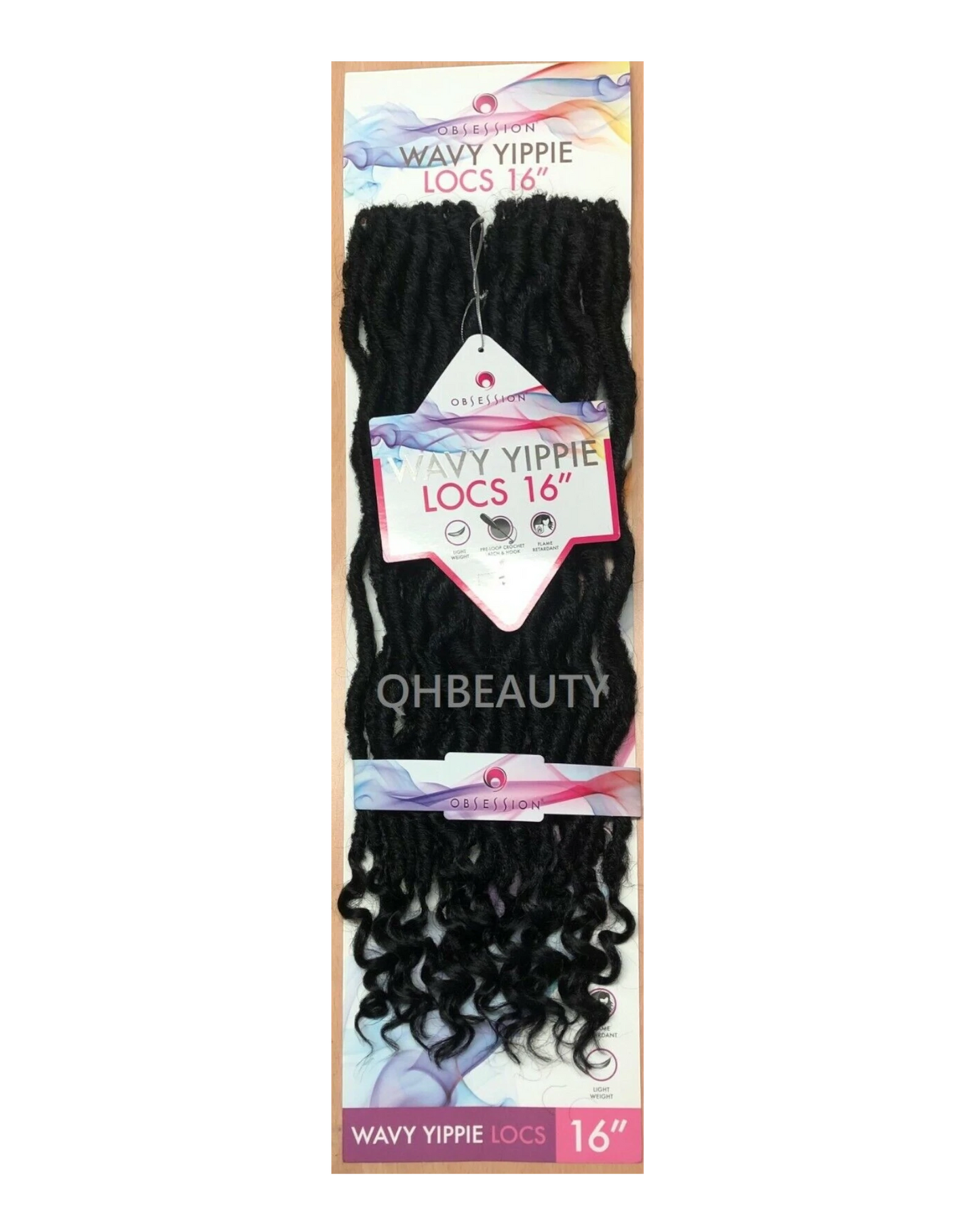 Obsession Synthetic Crochet Braid Hair Extension - Wavy Yippie Locs 16 INCH