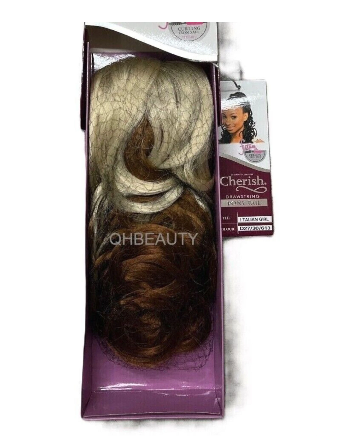 Cherish Synthetic Drawstring Long Curly Ponytail Hair Extension - ITALIAN GIRL
