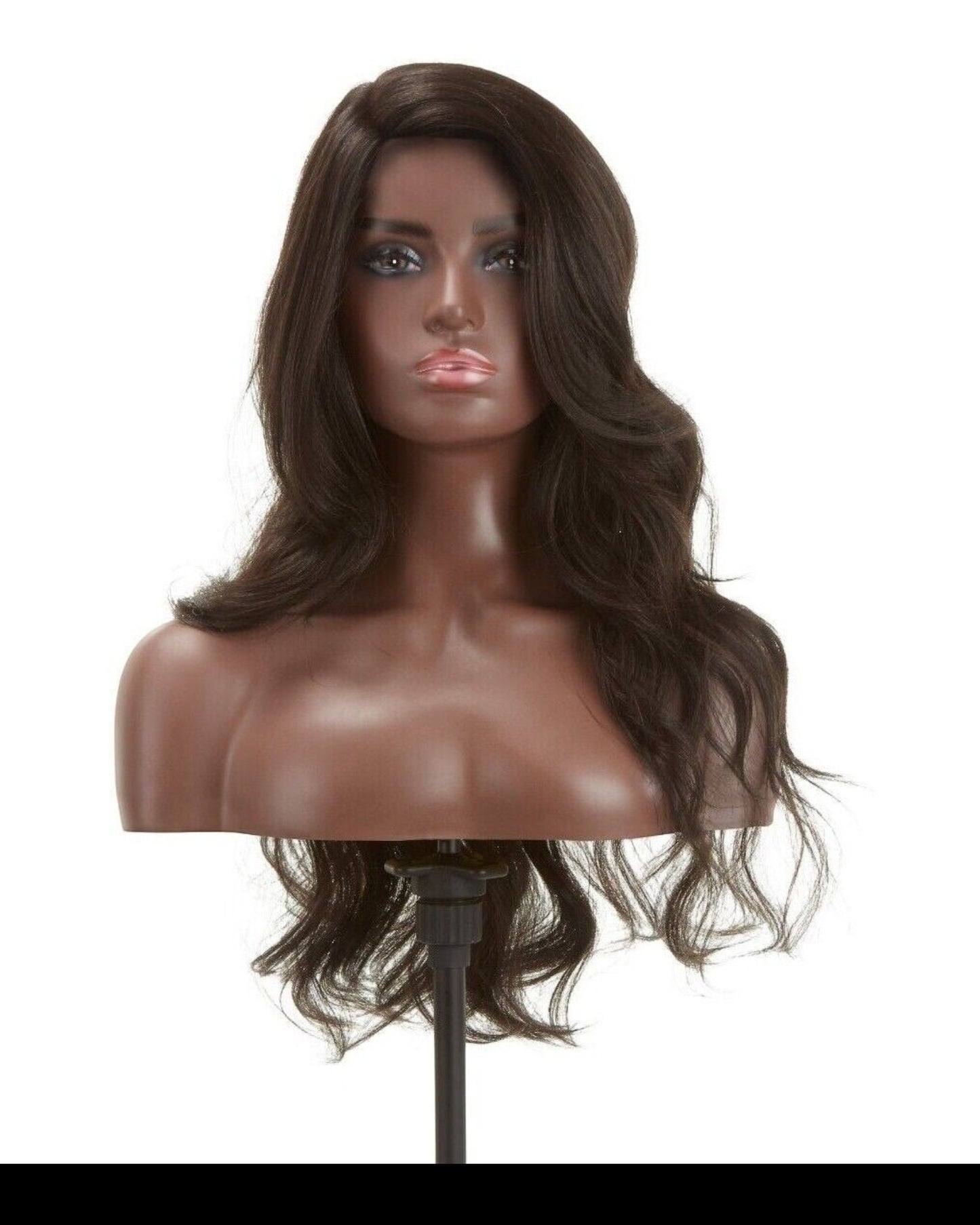 Impression Synthetic Invisible L Part Lace Curly Long Hair Wig - Daisy
