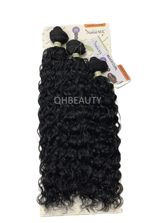 NaturALL SYNTHETIC CURLY HAIR EXTENSION 3 PCS WEAVE - BEACH CURL 22/24/26 INCHES
