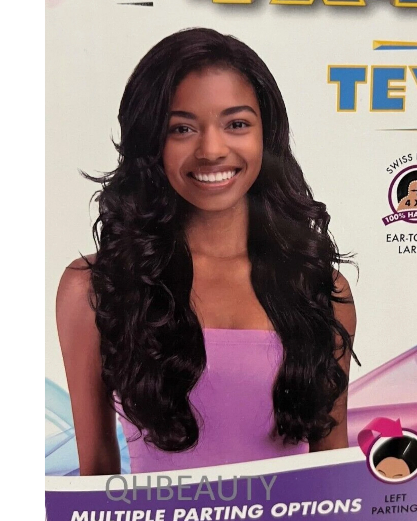 Obsession Synthetic Swiss HD 4x4 Lace Front Free Part Curly Hair Wig - TEYANA