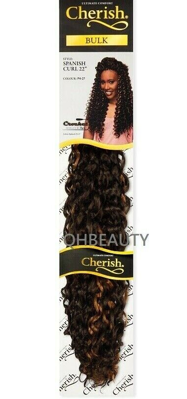 Cherish Bulk Synthetic Long Curly Hair Extension Braid - Spanish Curl 22 Inch