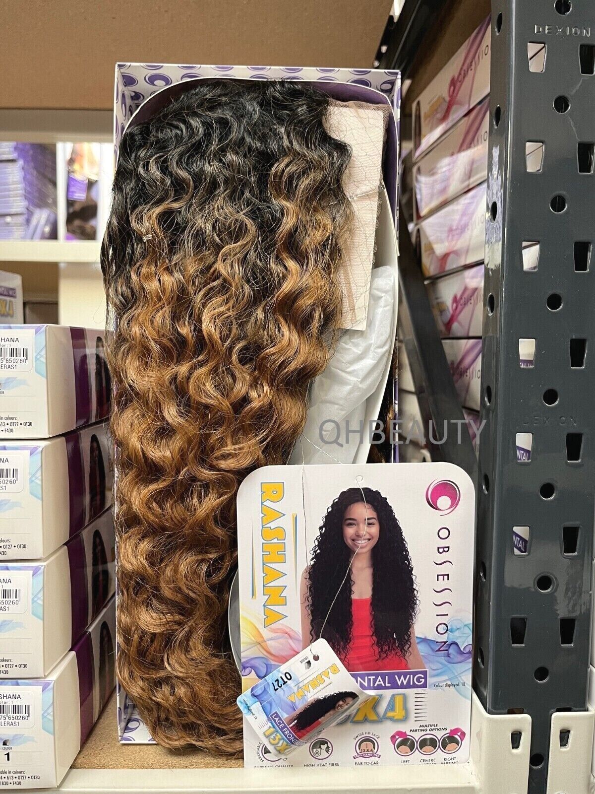 Obsession Synthetic Swiss HD 13x4 Lace Frontal Free Part Curly Hair Wig  RASHANA