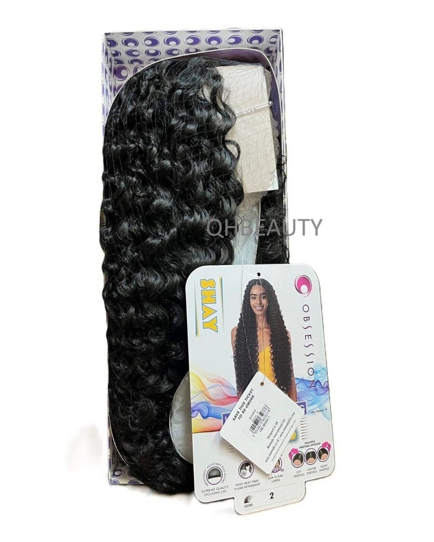 Obsession Synthetic Swiss HD 13x4 Lace Front Free Part Curly Hair Wig - SHAY