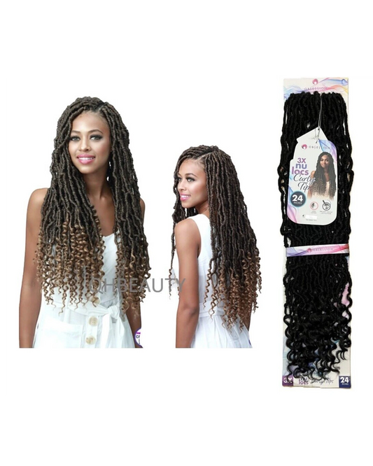 Obsession Synthetic Crochet PreLoop Braid Hair Extension - NU LOCS CURLY TIPS 24