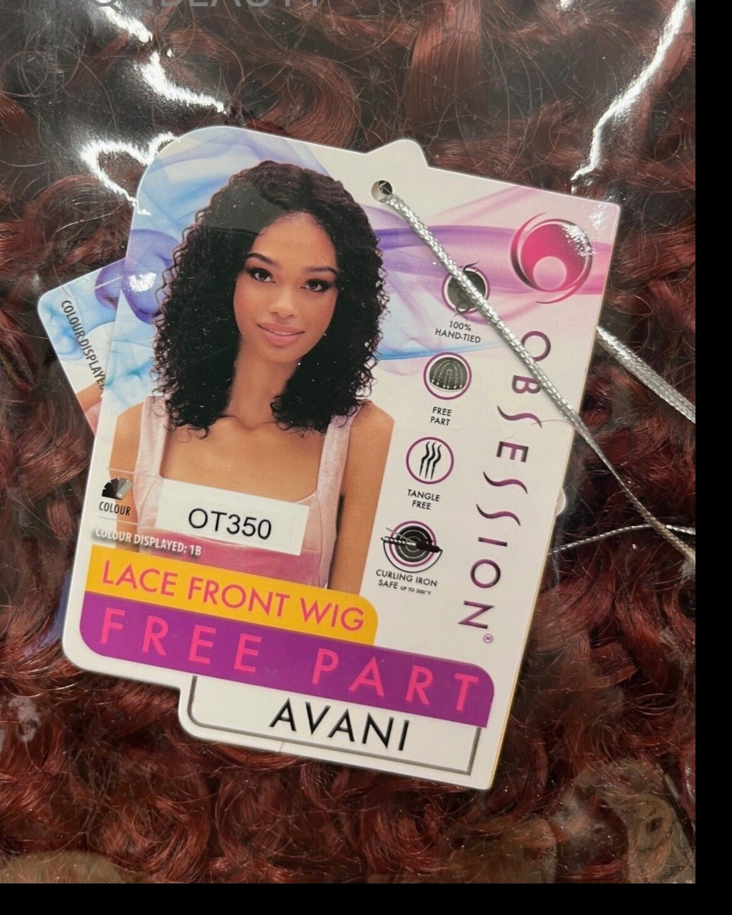 Obsession Synthetic Lace Front Free Part 100% Hand Tied Curly Hair Wig - AVANI
