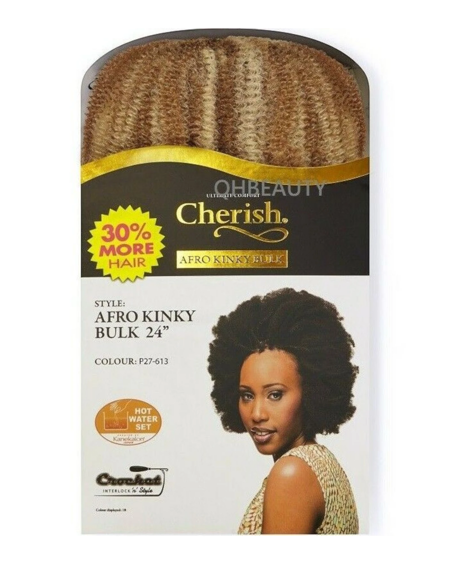 CHERISH SYNTHETIC BULK BRAIDING CROCHET NEW HAIR EXTENSIONS - AFRO KINKY 24 INCH