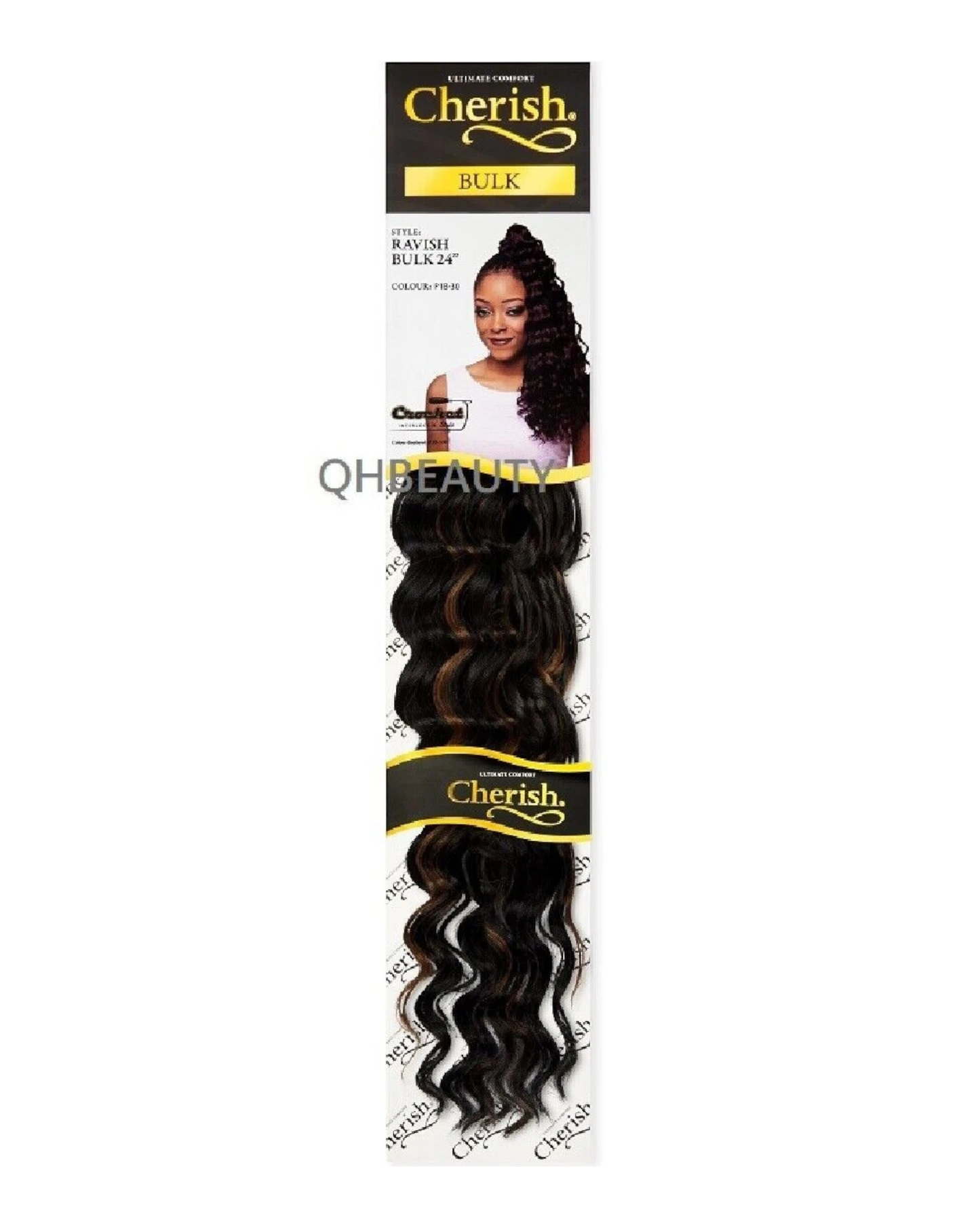 CHERISH SYNTHETIC CROCHET LONG CURLY HAIR EXTENSION BRAIDS - RAVISH 24 inch
