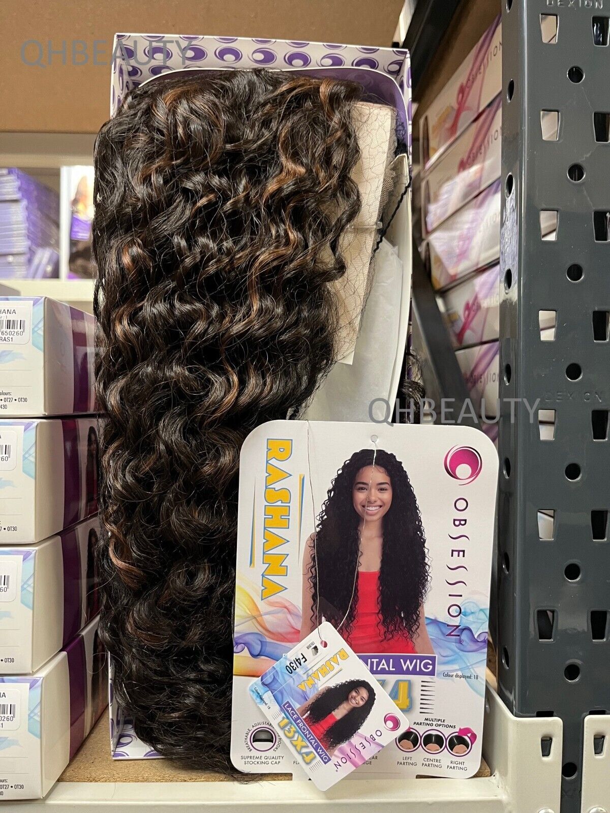 Obsession Synthetic Swiss HD 13x4 Lace Frontal Free Part Curly Hair Wig  RASHANA