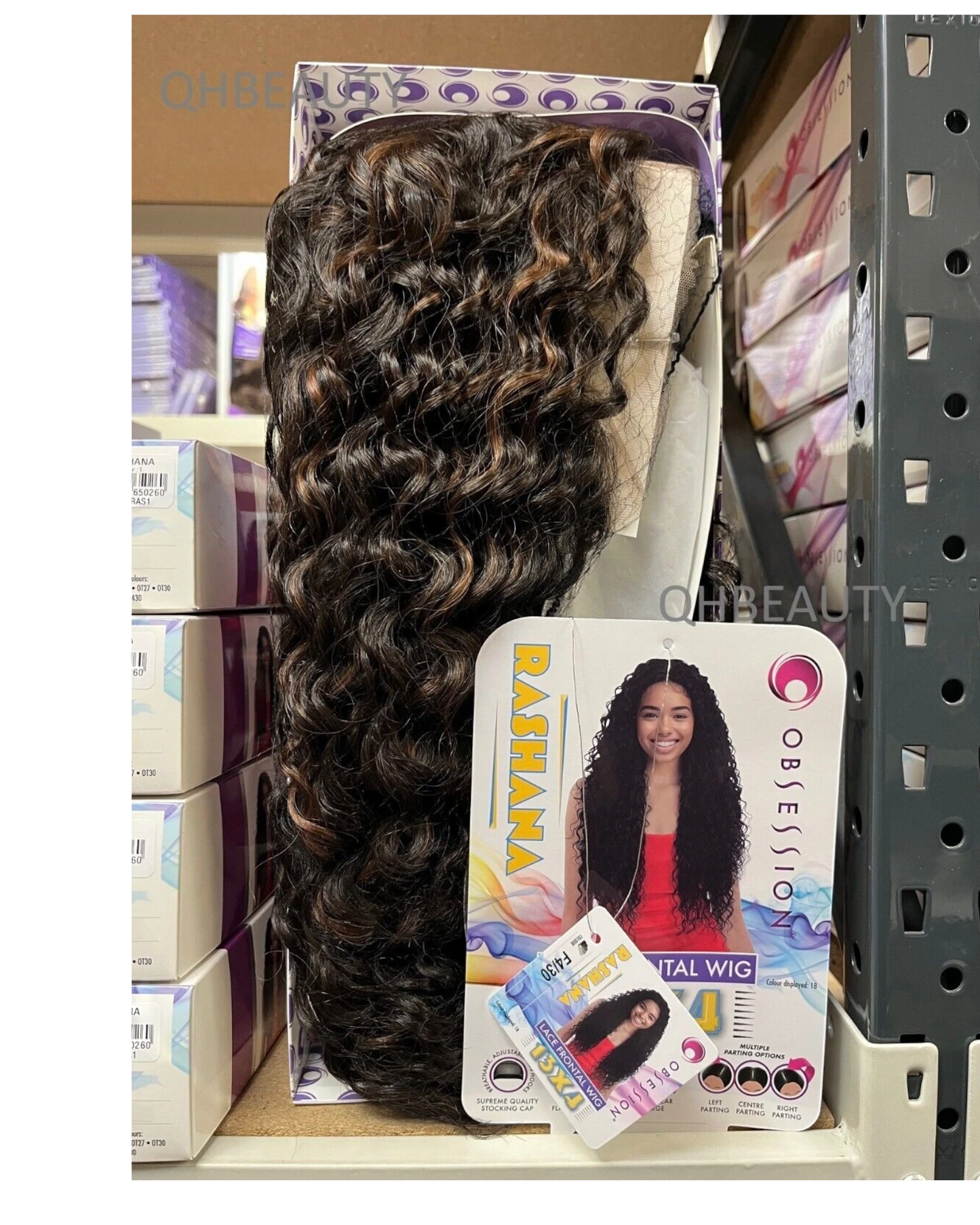 Obsession Synthetic Swiss HD 13x4 Lace Frontal Free Part Curly Hair Wig  RASHANA