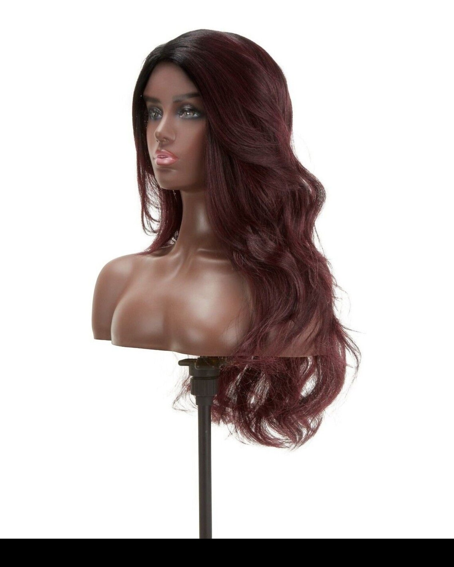 Impression Synthetic Invisible L Part Lace Curly Long Hair Wig - Daisy