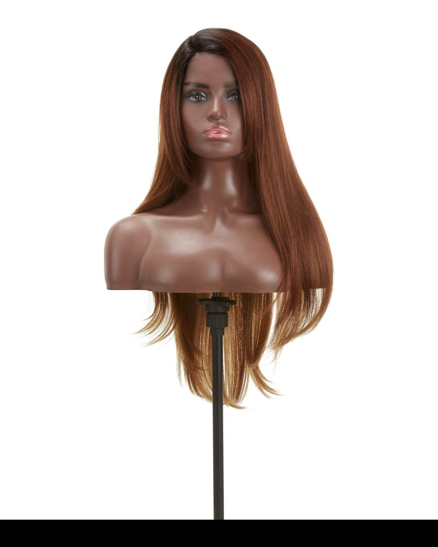 Impression Synthetic Invisible Part Long Straight Lace Front Hair Wig - Destiny