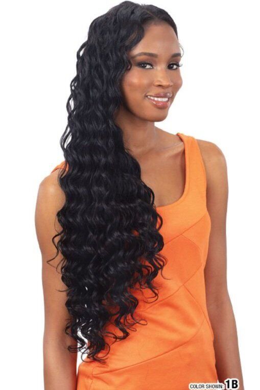 NaturALL SYNTHETIC CURLY LONG HAIR EXTENSION WEAVE - LOOSE DEEP 30 INCHES