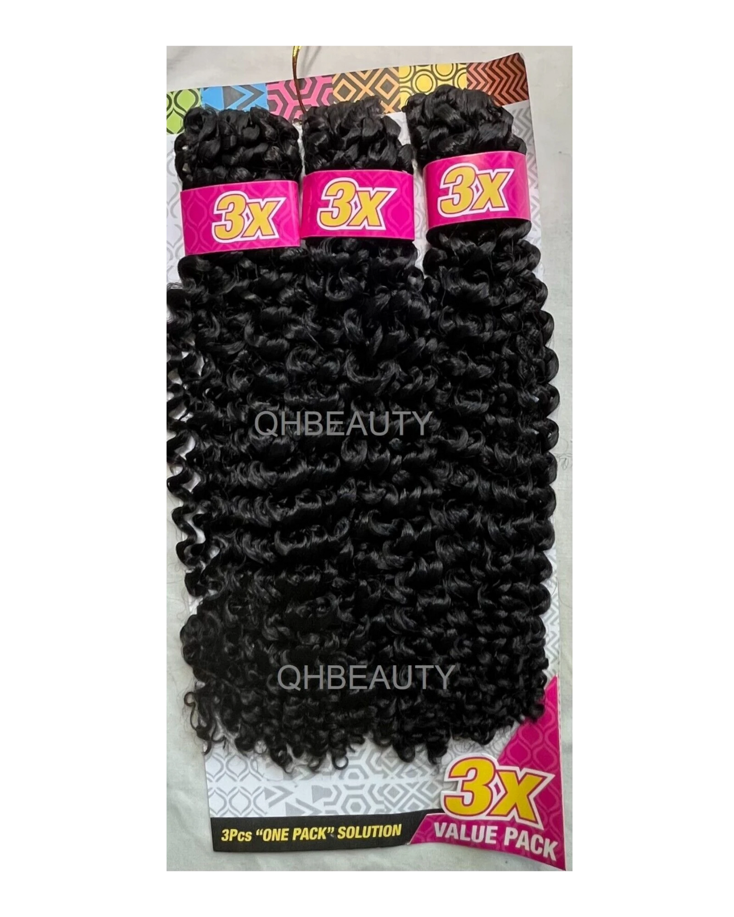 CHERISH SYNTHETIC CROCHET BRAID HAIR EXTENSION - 3 X WATER WAVE 14'' and 18''