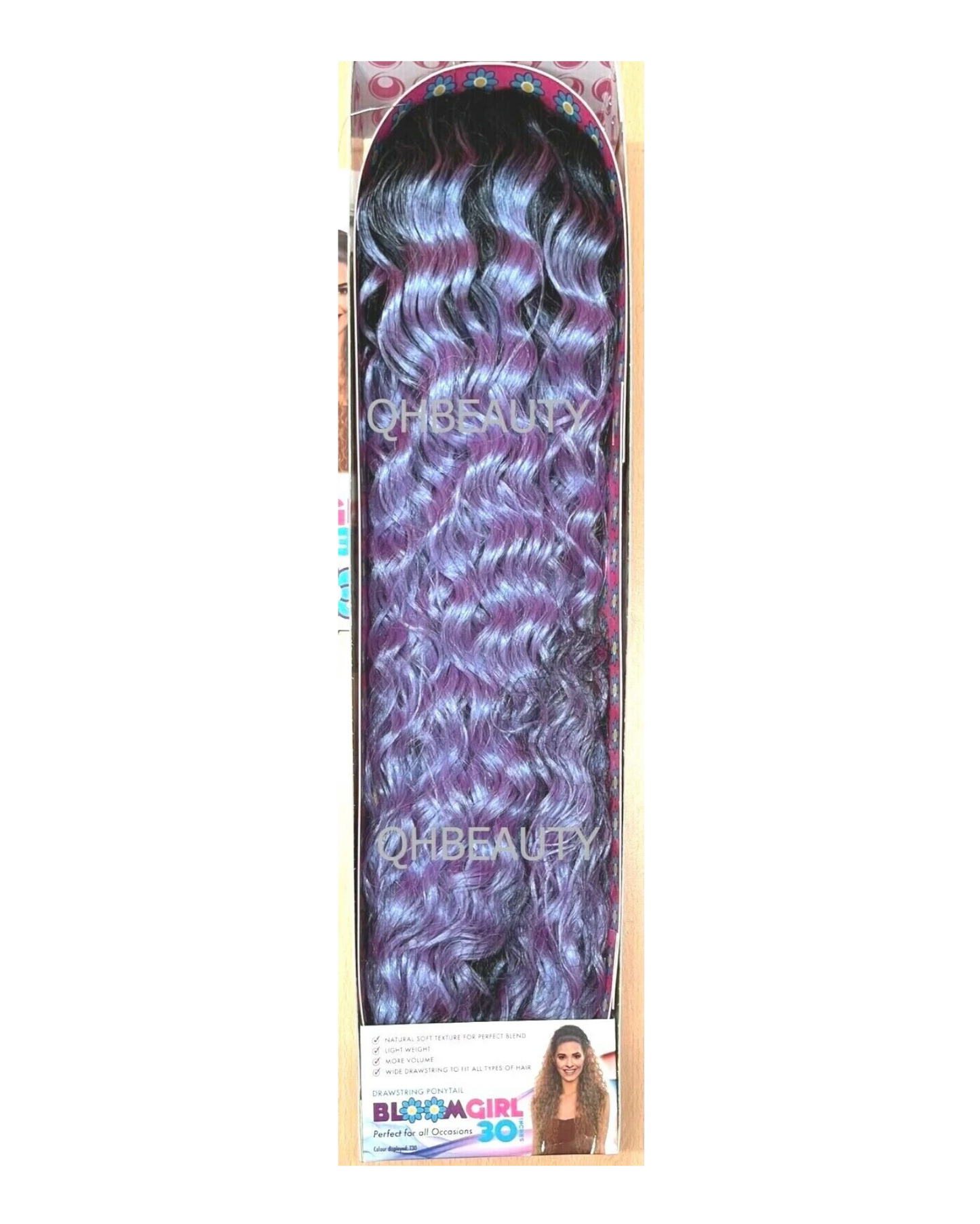 OBSESSION SYNTHETIC DRAWSTRING CURLY LONG HAIR PONYTAIL - BLOOM GIRL 20''  30''