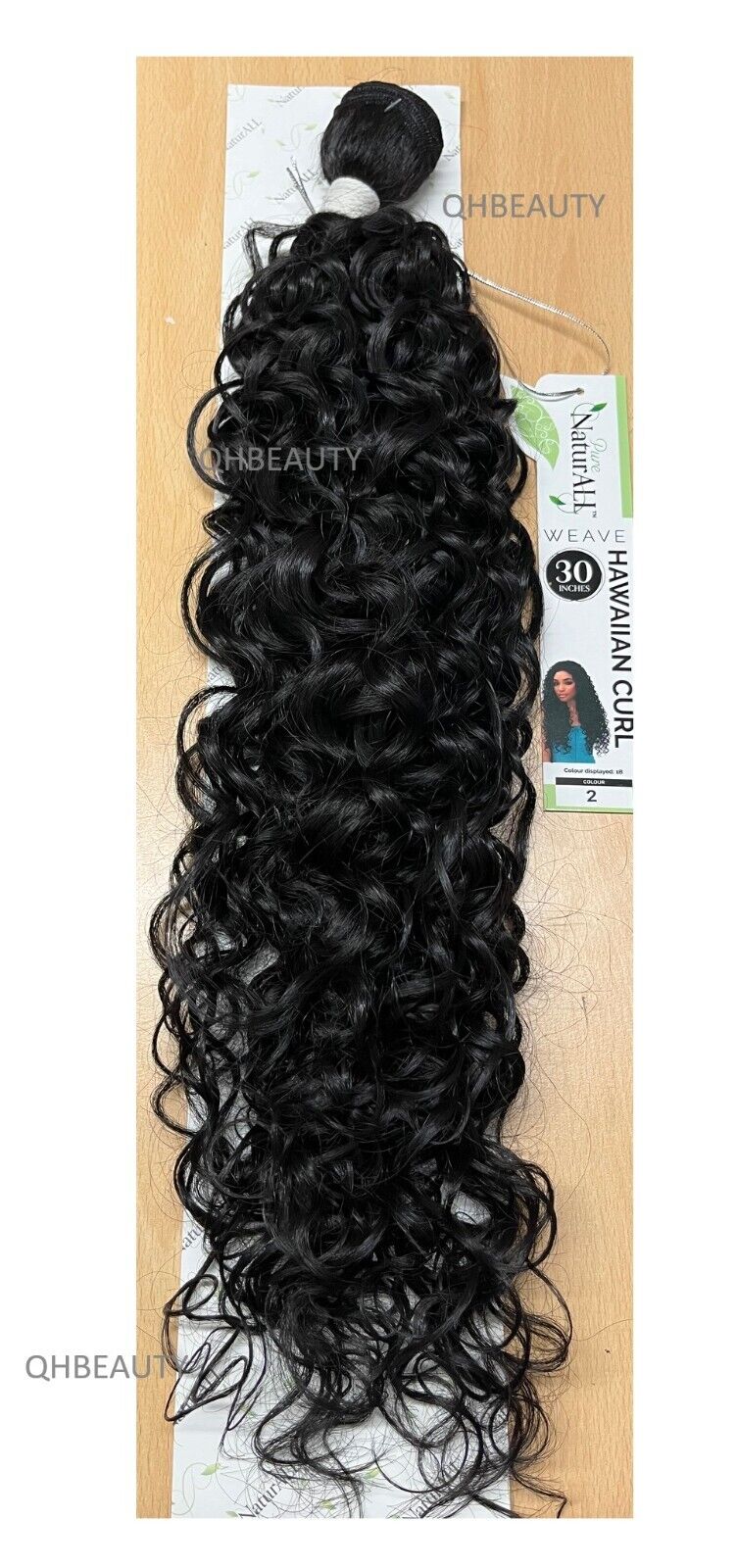 NaturALL SYNTHETIC LONG CURLY HAIR EXTENSION WEAVE - HAWAIIAN CURL 30 INCHES