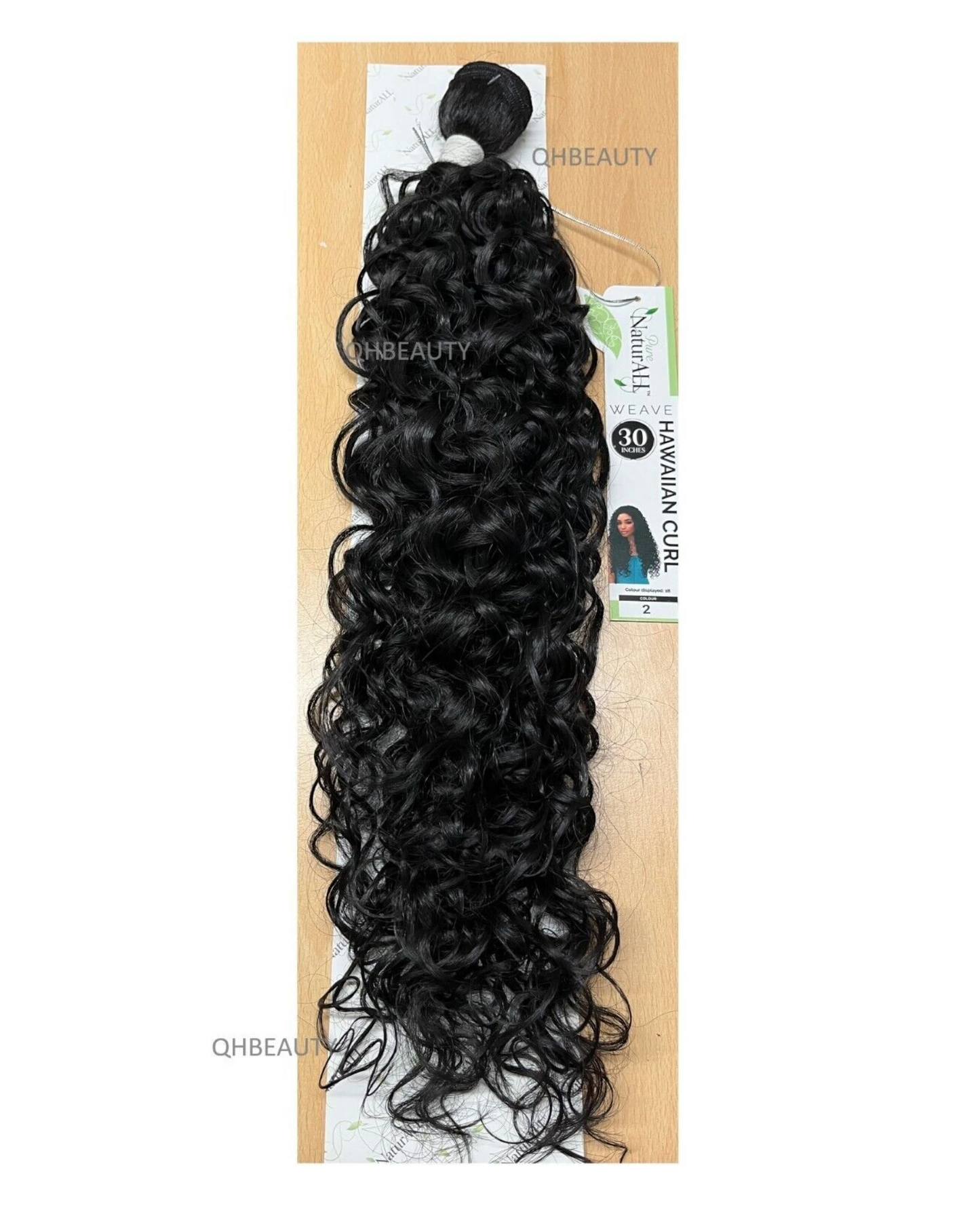 NaturALL SYNTHETIC LONG CURLY HAIR EXTENSION WEAVE - HAWAIIAN CURL 30 INCHES