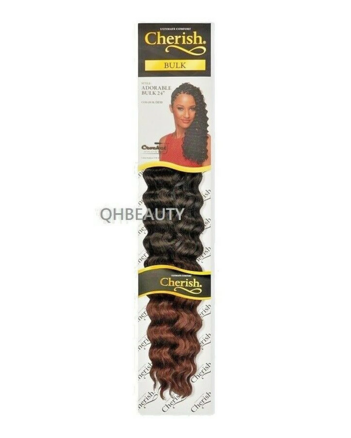CHERISH SYNTHETIC LONG CURLY HAIR EXTENSION CROCHET BRAIDS - ADORABLE 24 inch7.99