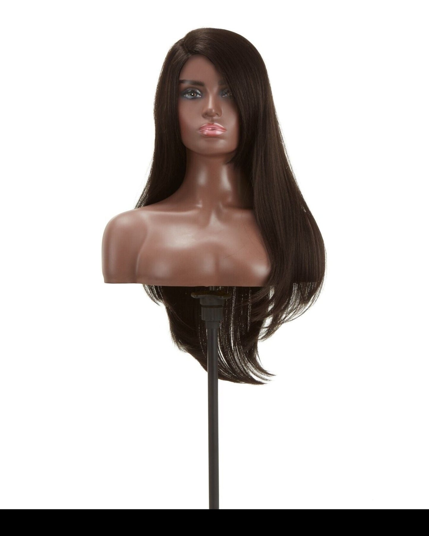 Impression Synthetic Invisible Part Long Straight Lace Front Hair Wig - Destiny