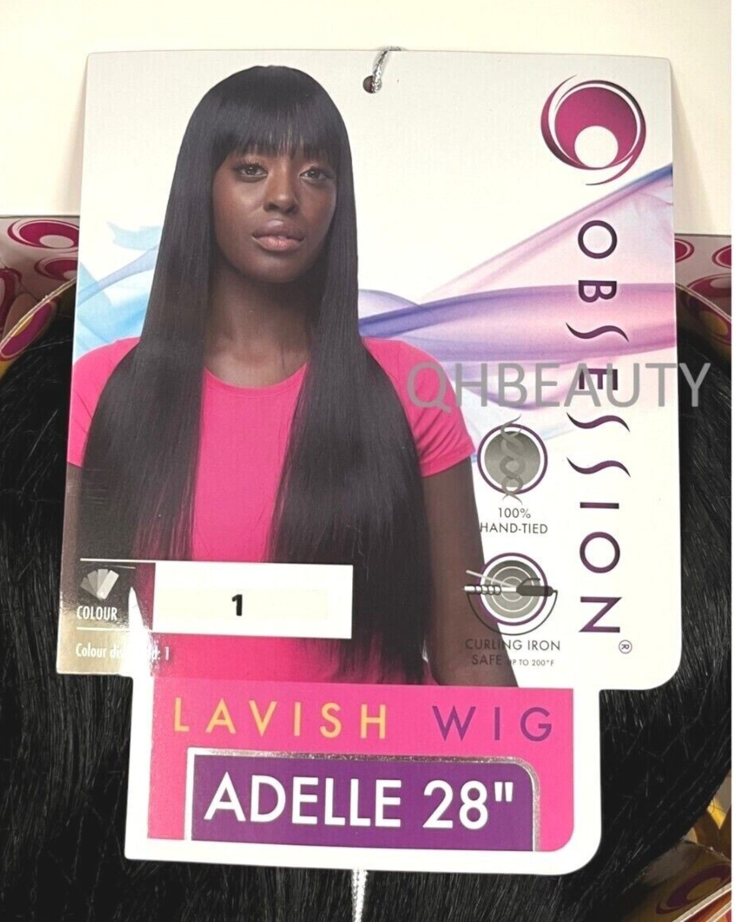 Obsession Synthetic Lavish Straight Long Hand Tied Hair Wig - ADELLE 28 INCHES