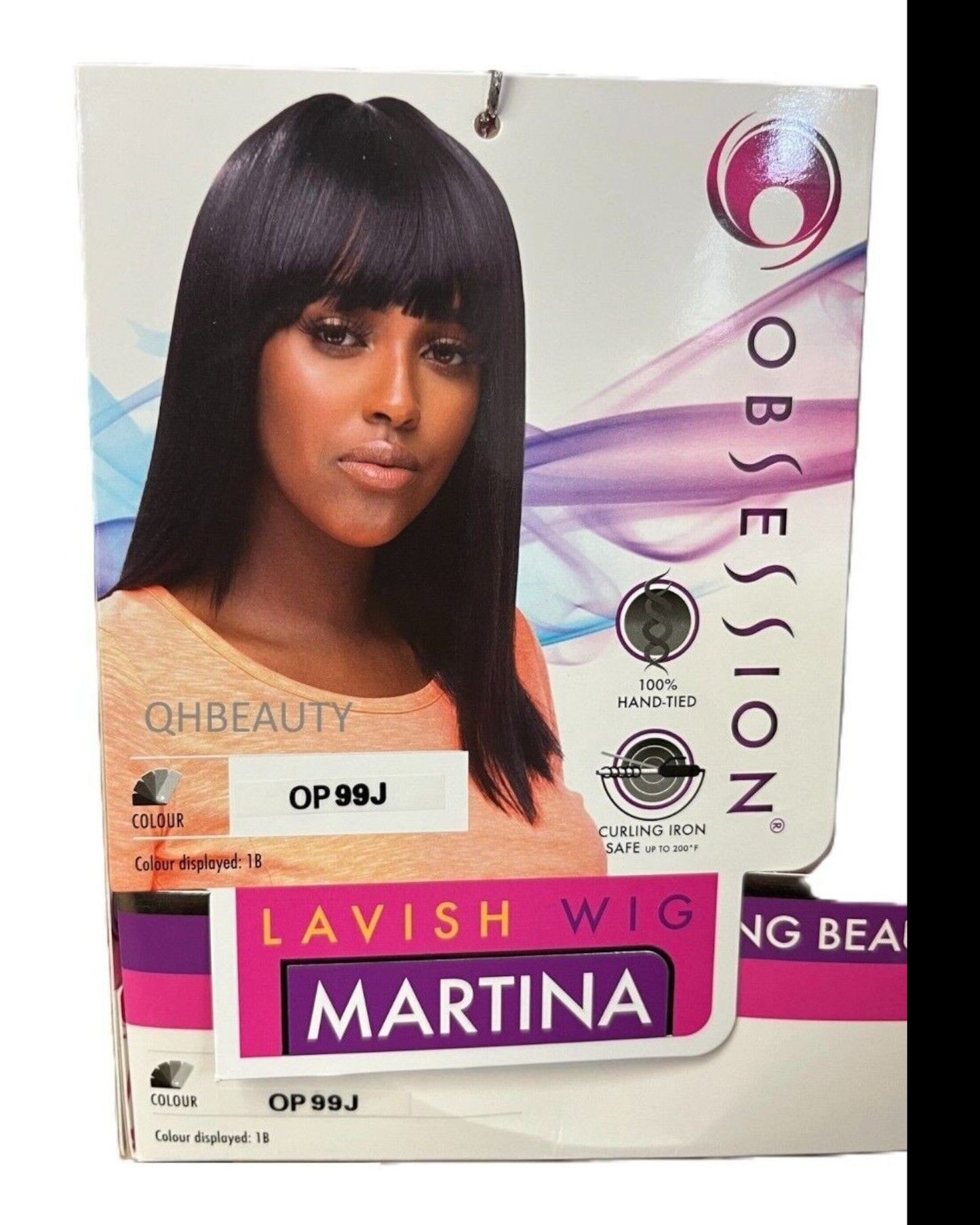 Obsession Synthetic Lavish Yaky Straight Bangs Hand Tied Hair Wig - MARTINA