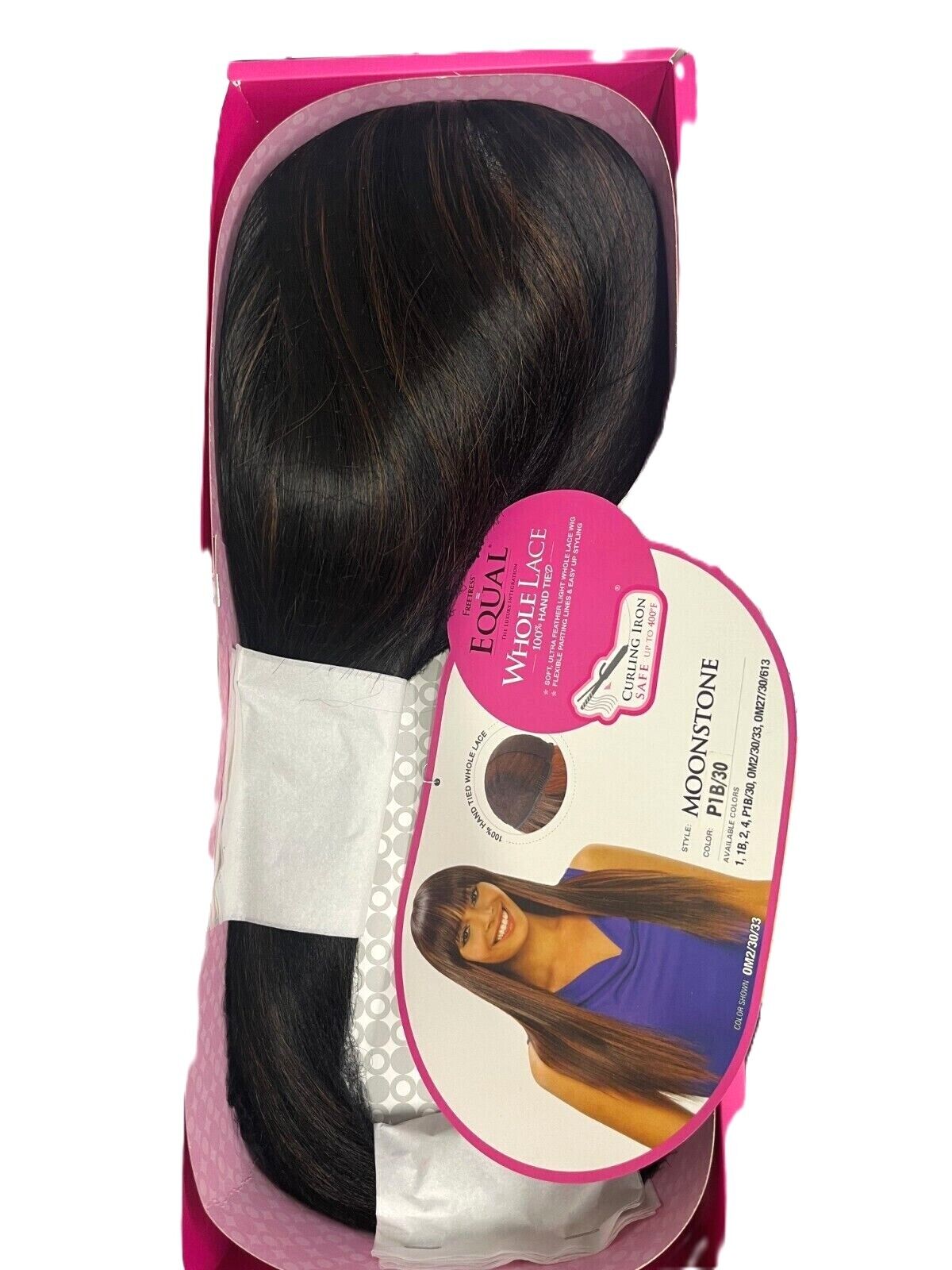 FreeTress Synthetic Equal  Hand Tied Whole Lace straight hair Wig - MOONSTONE