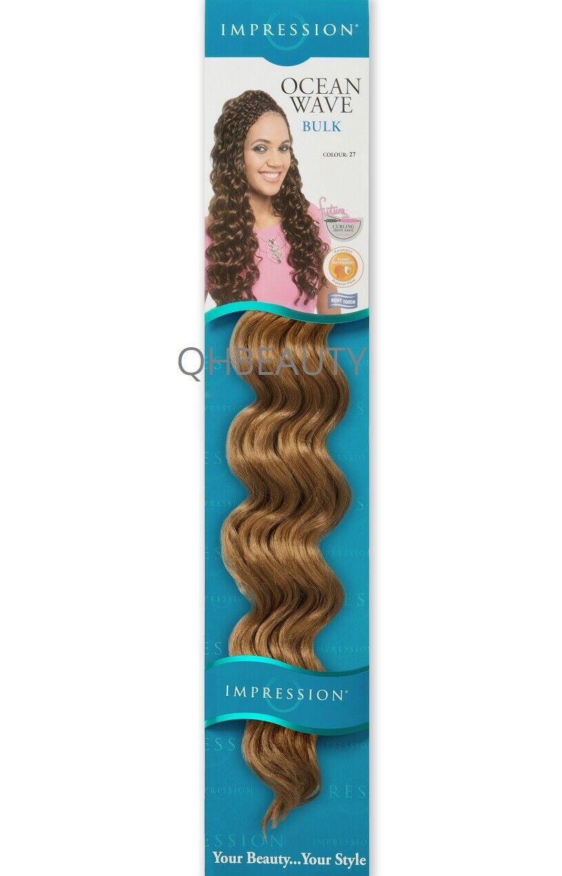 IMPRESSION SYNTHETIC HAIR EXTENSION CROCHET CURLY BRAID - OCEAN WAVE 20 INCH