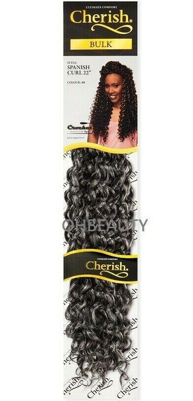 Cherish Bulk Synthetic Long Curly Hair Extension Braid - Spanish Curl 22 Inch