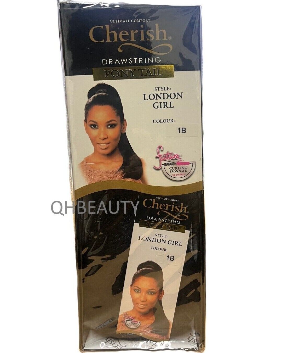 Cherish Synthetic Drawstring Long Straight Ponytail Hair Extension - LONDON GIRL