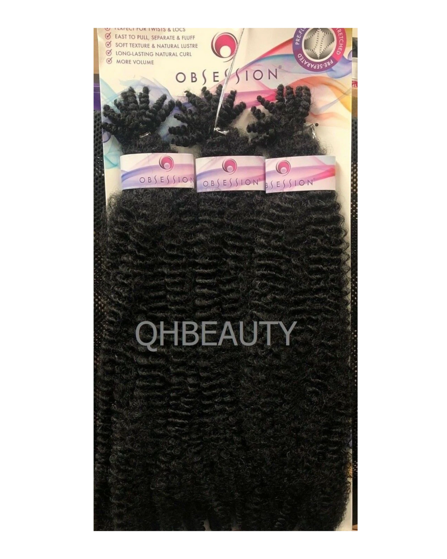 OBSESSION SYNTHETIC CROCHET BRAID 3X PRE-FLUFFED - POPPIN TWIST 28 INCHES